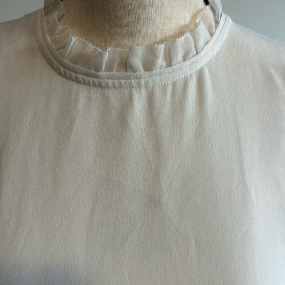 Wilfred Sheer Sleeve White Dress - Picture 2 of 5